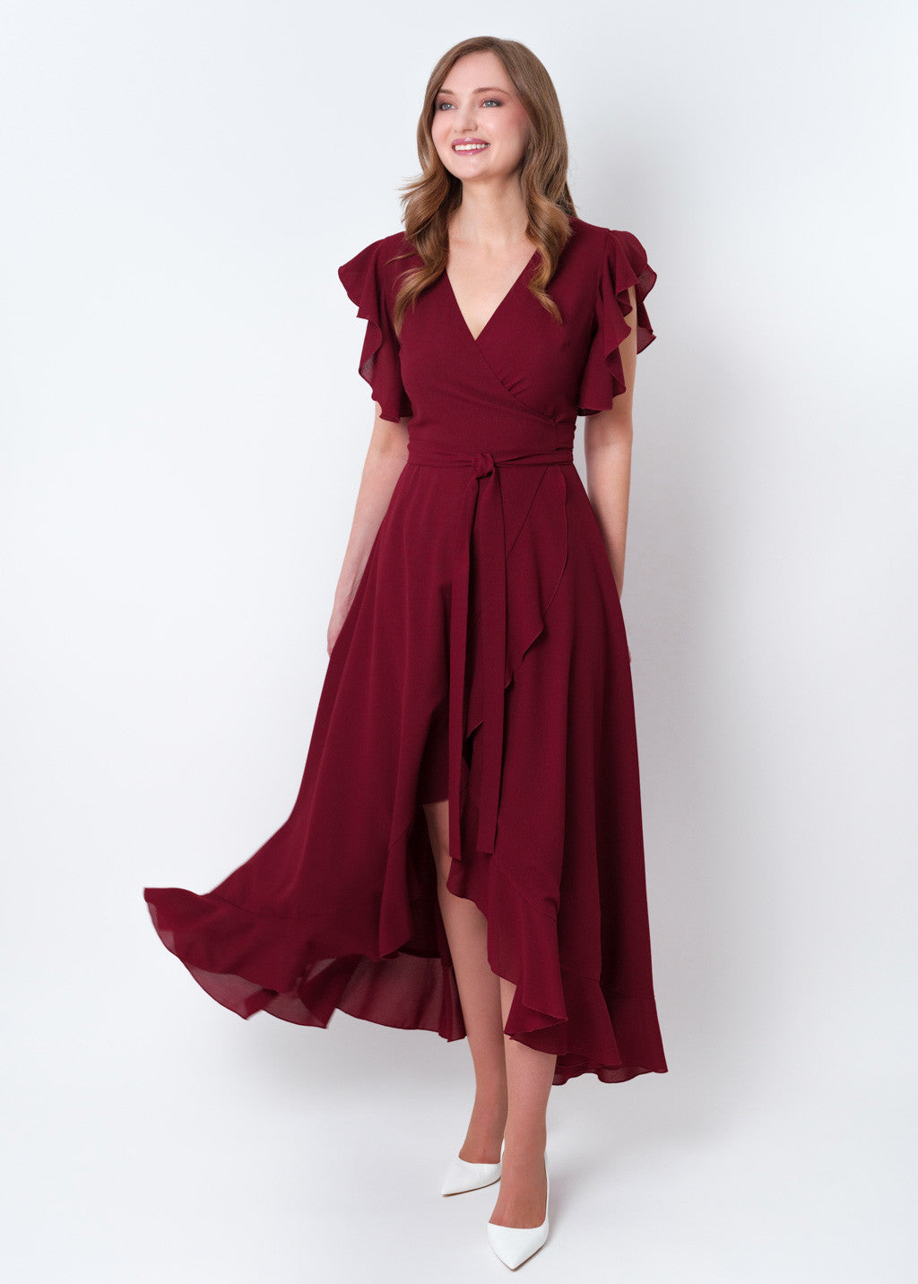 Романтична довга шифонова сукня