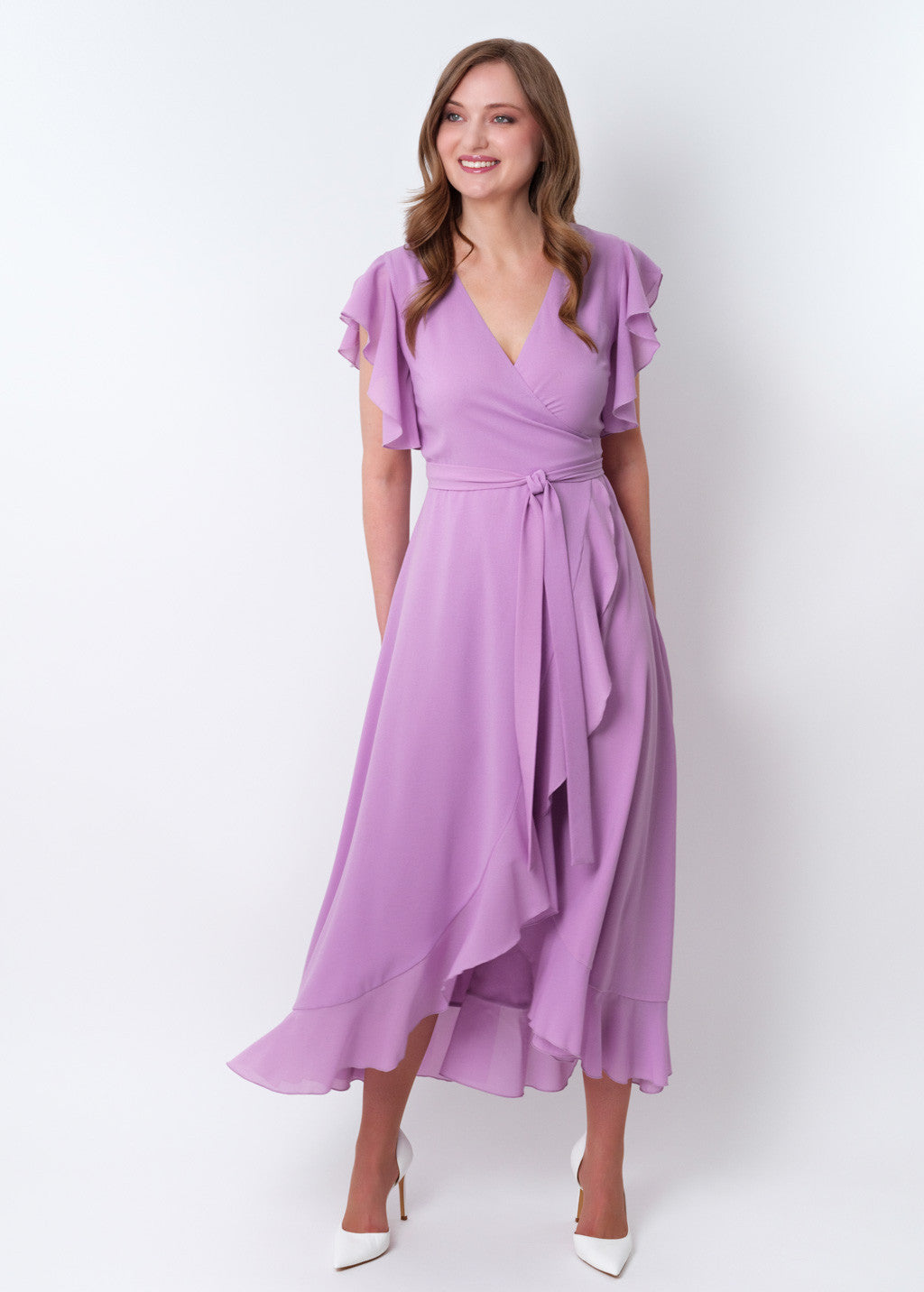 Романтична довга шифонова сукня