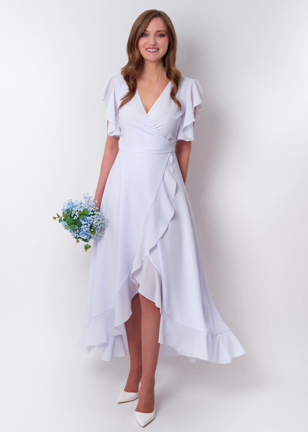 Романтична довга шифонова сукня