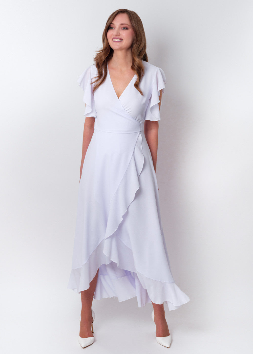 Романтична довга шифонова сукня