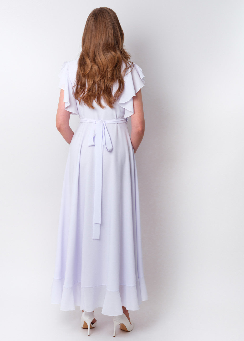 Романтична довга шифонова сукня