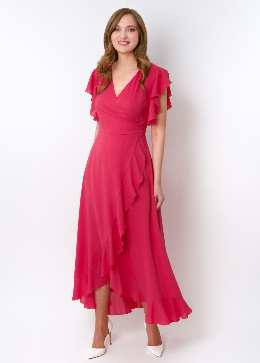 Романтична довга шифонова сукня