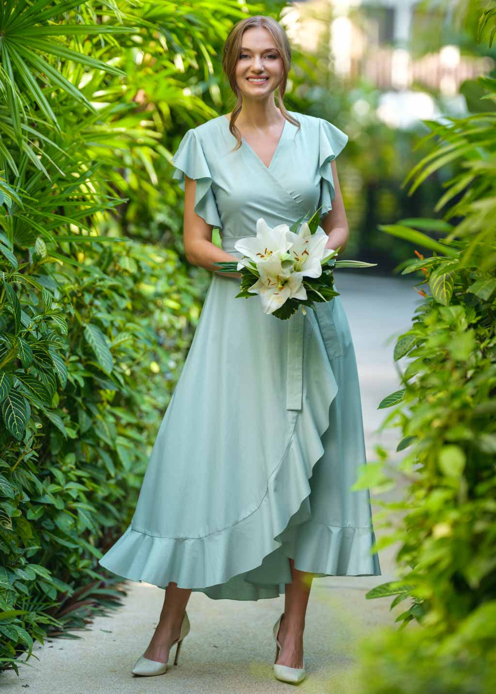 Романтична довга сукня