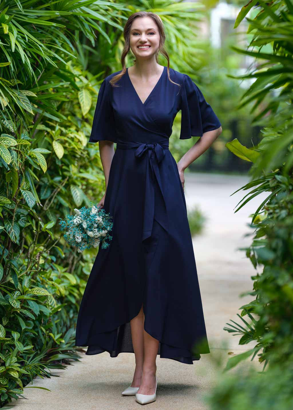 Романтична довга шифонова сукня