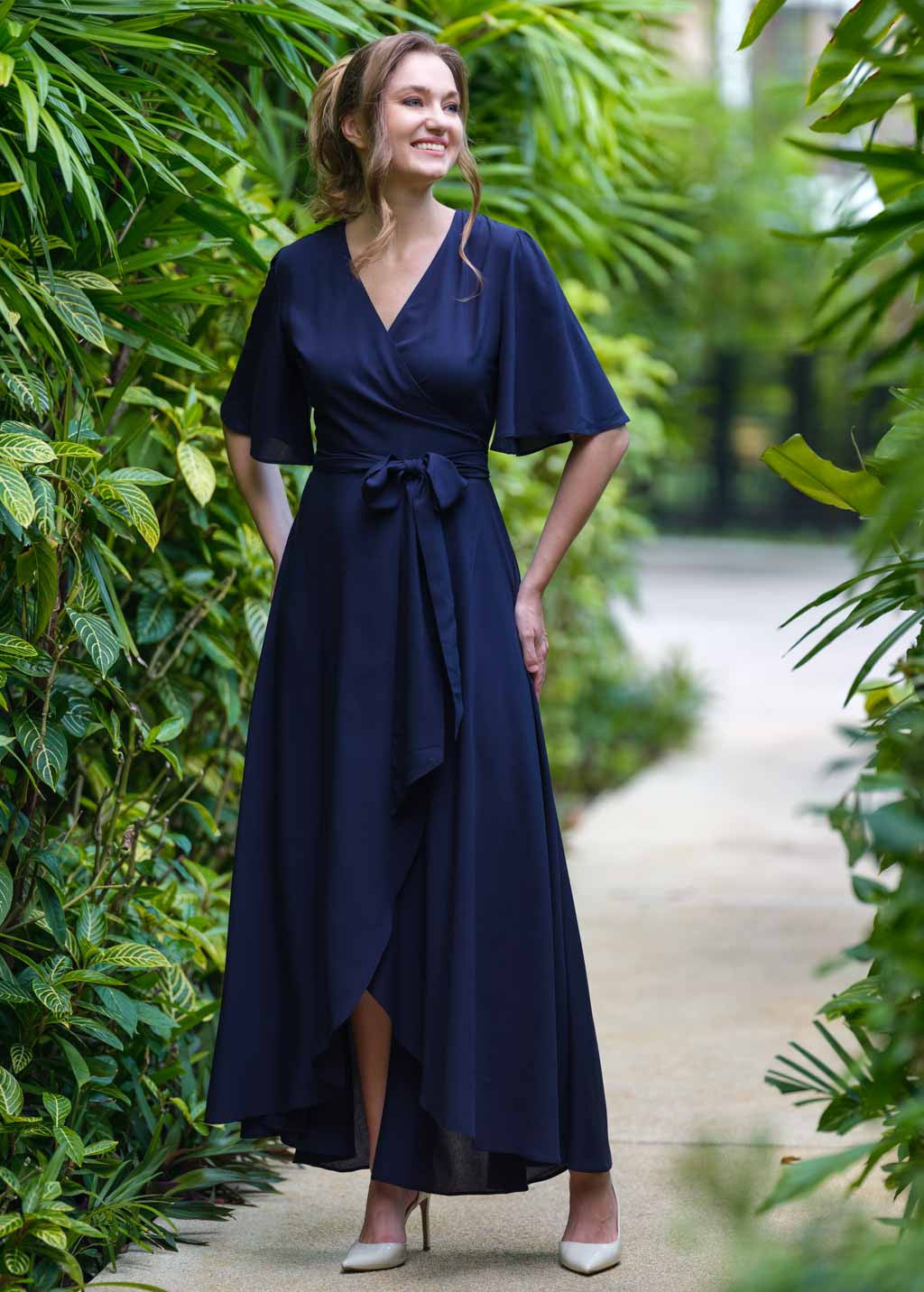 Романтична довга шифонова сукня