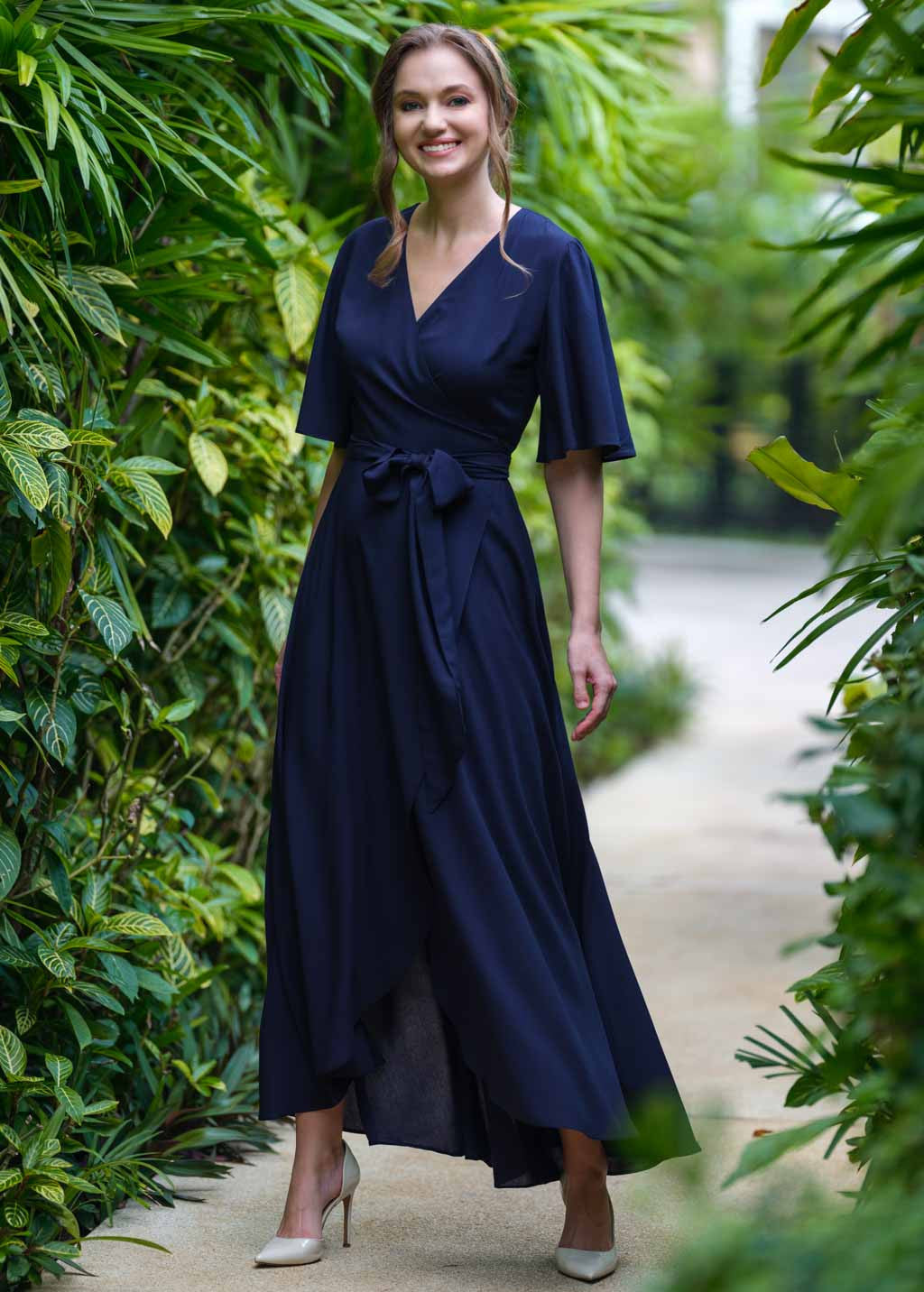 Романтична довга шифонова сукня