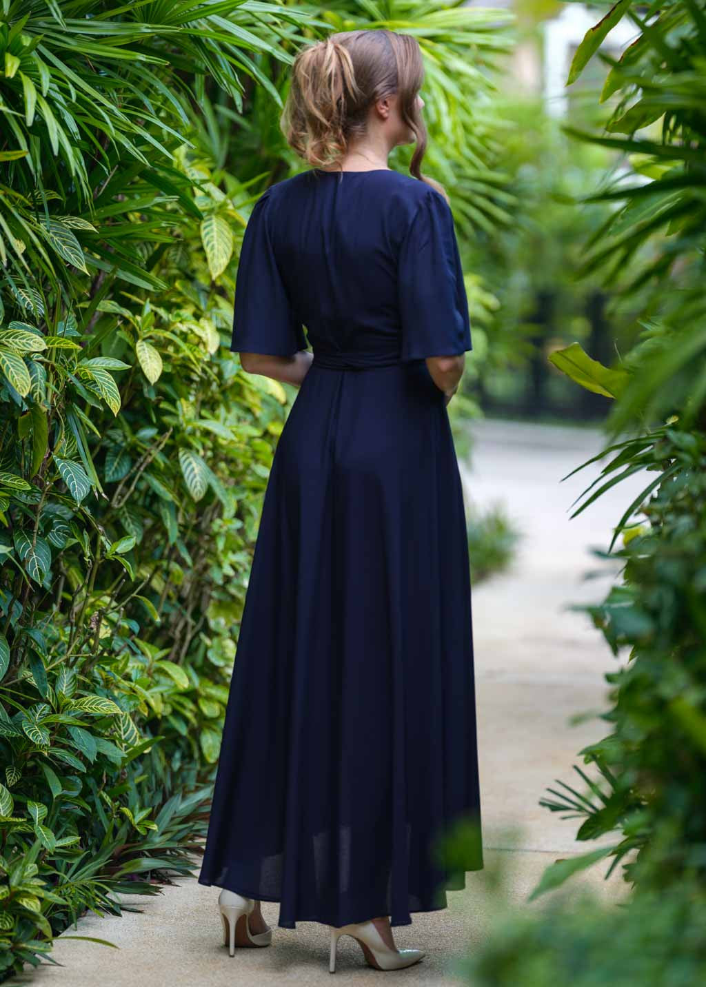 Романтична довга шифонова сукня