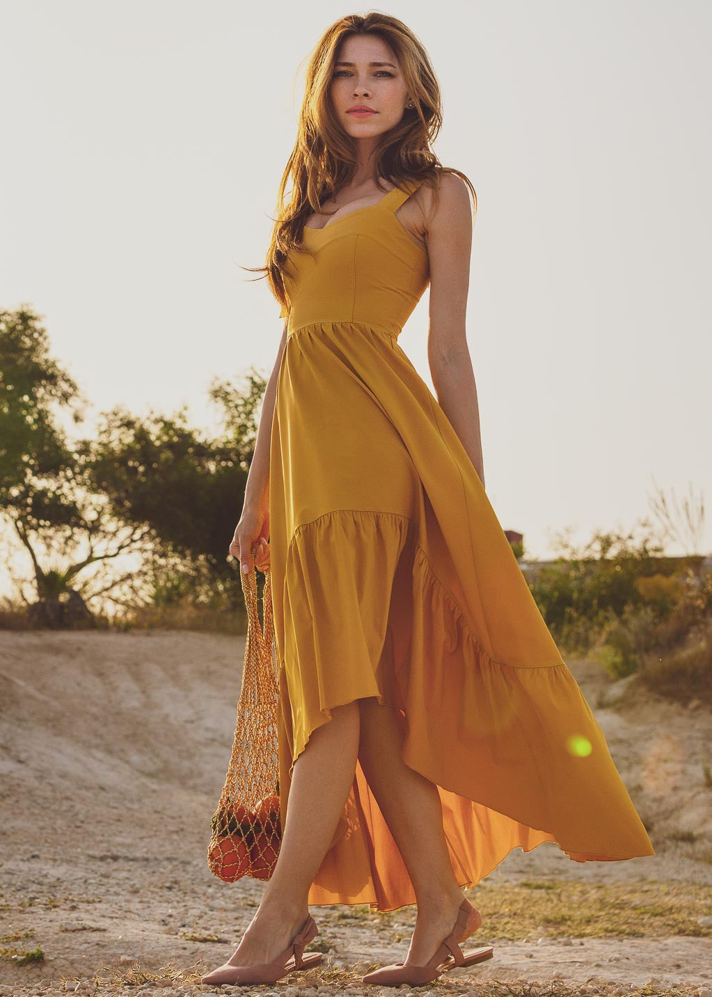 Романтична довга сукня