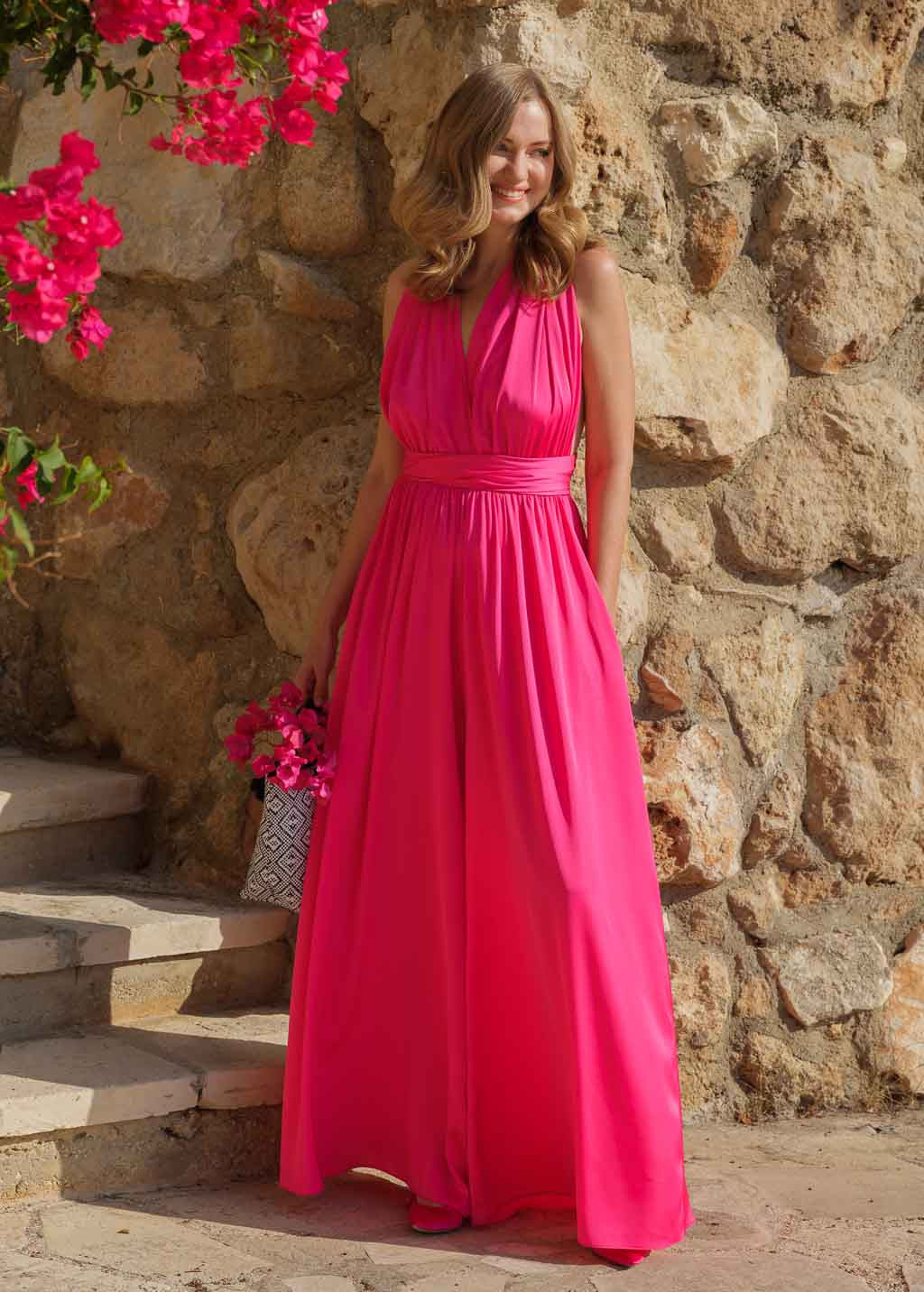 Шовковий комбінезон Infinity з кишенями