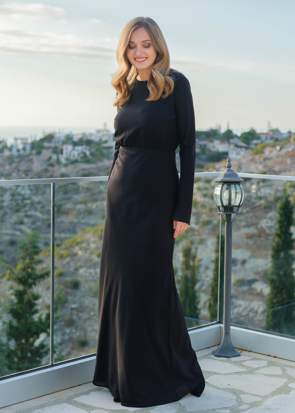 Вишукана шифонова довга сукня