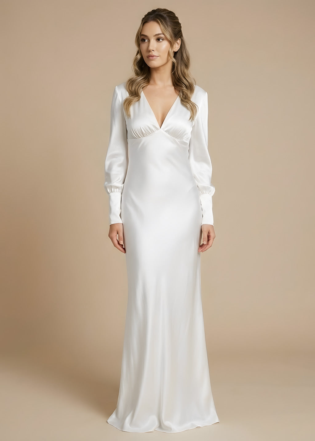 Шовкова витончена довга сукня