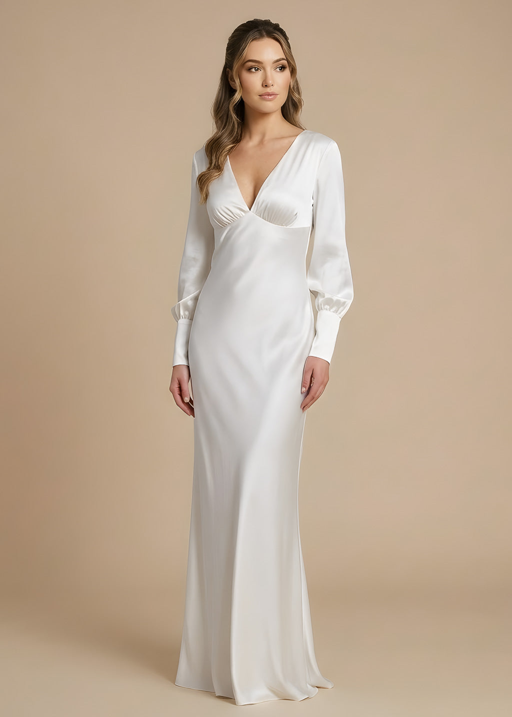 Шовкова витончена довга сукня