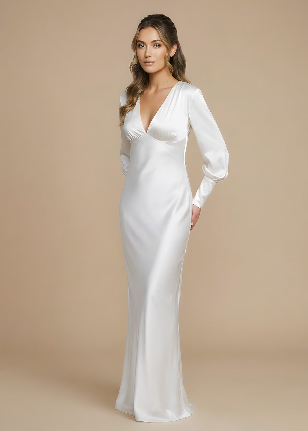 Шовкова витончена довга сукня