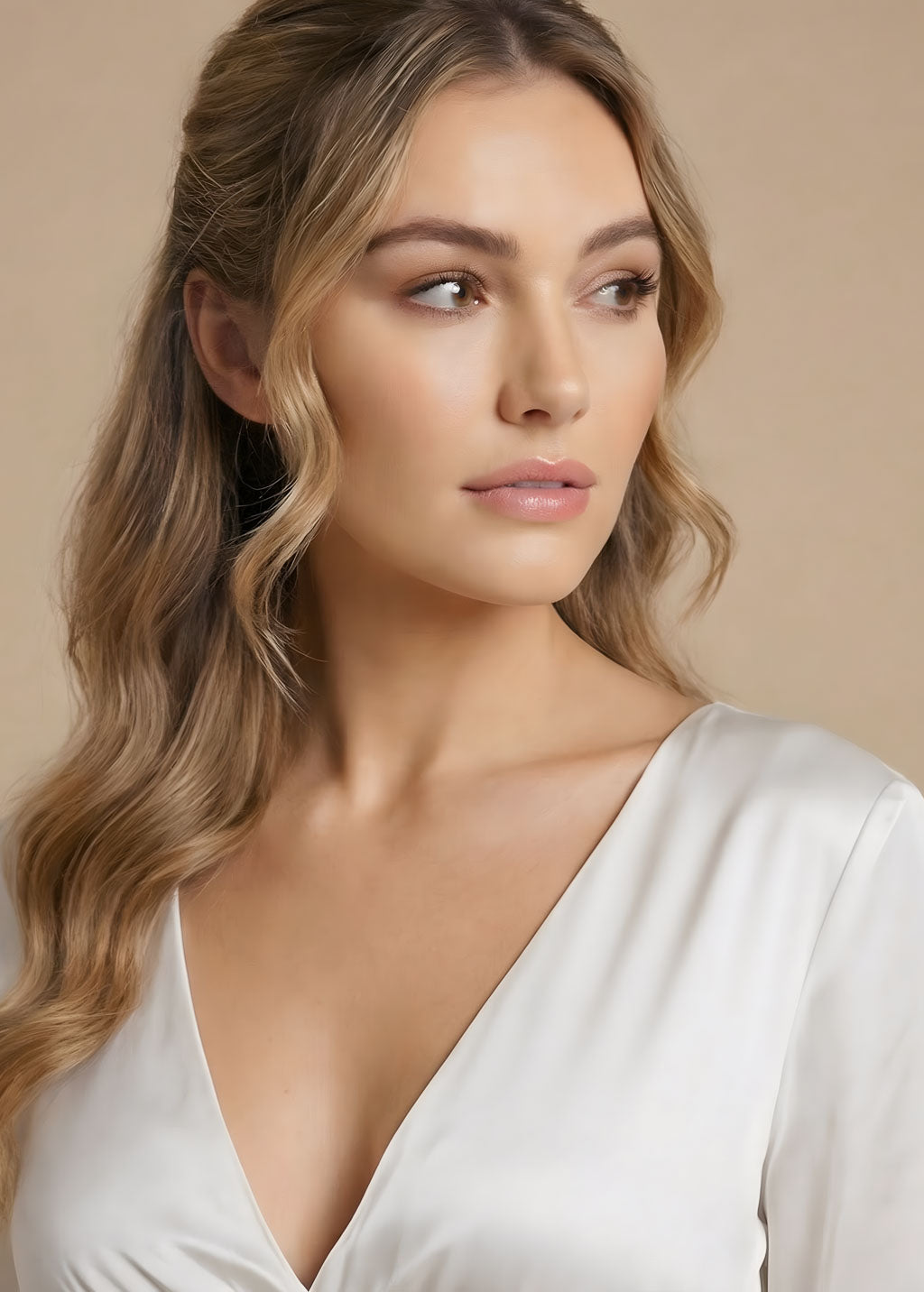 Шовкова витончена довга сукня