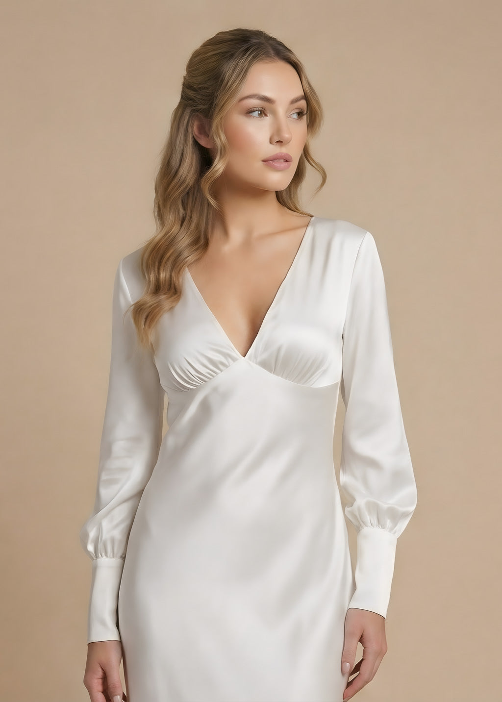 Шовкова витончена довга сукня