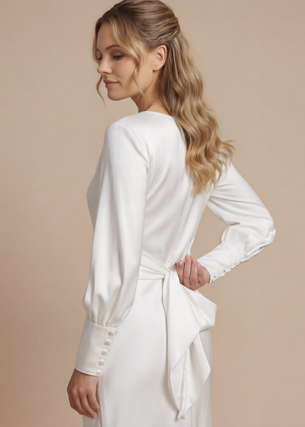 Шовкова витончена довга сукня