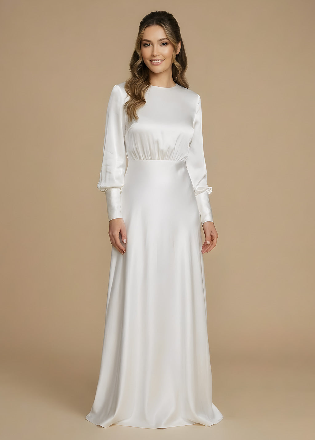 Шовкова витончена довга сукня