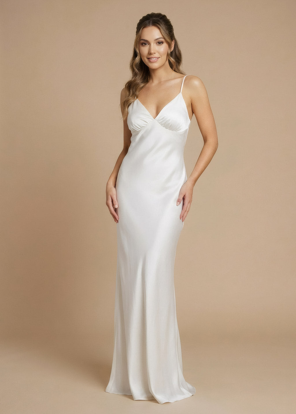 Шовкова сукня з відкритою спиною