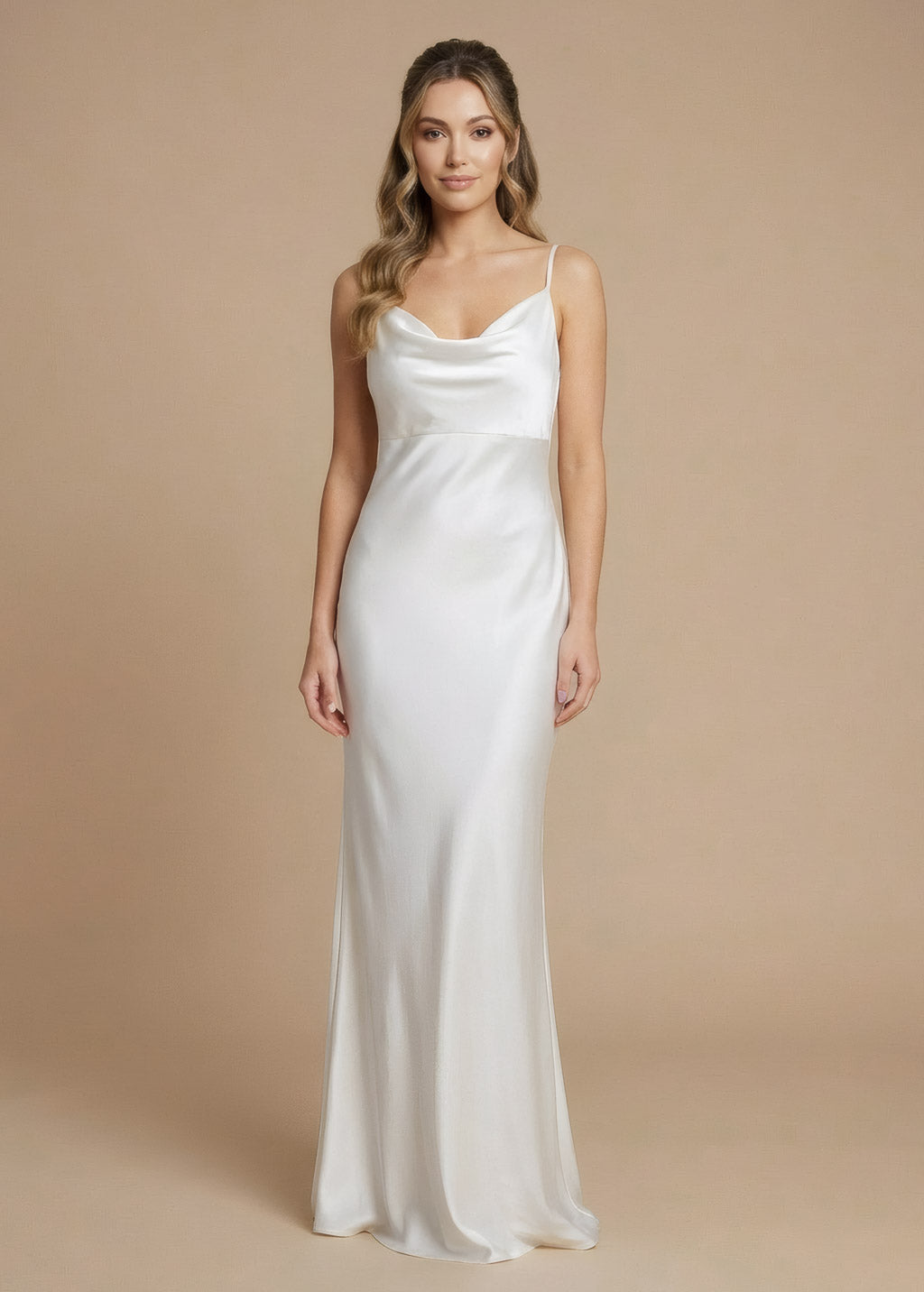 Шовкова сукня з відкритою спиною та драпіруванням