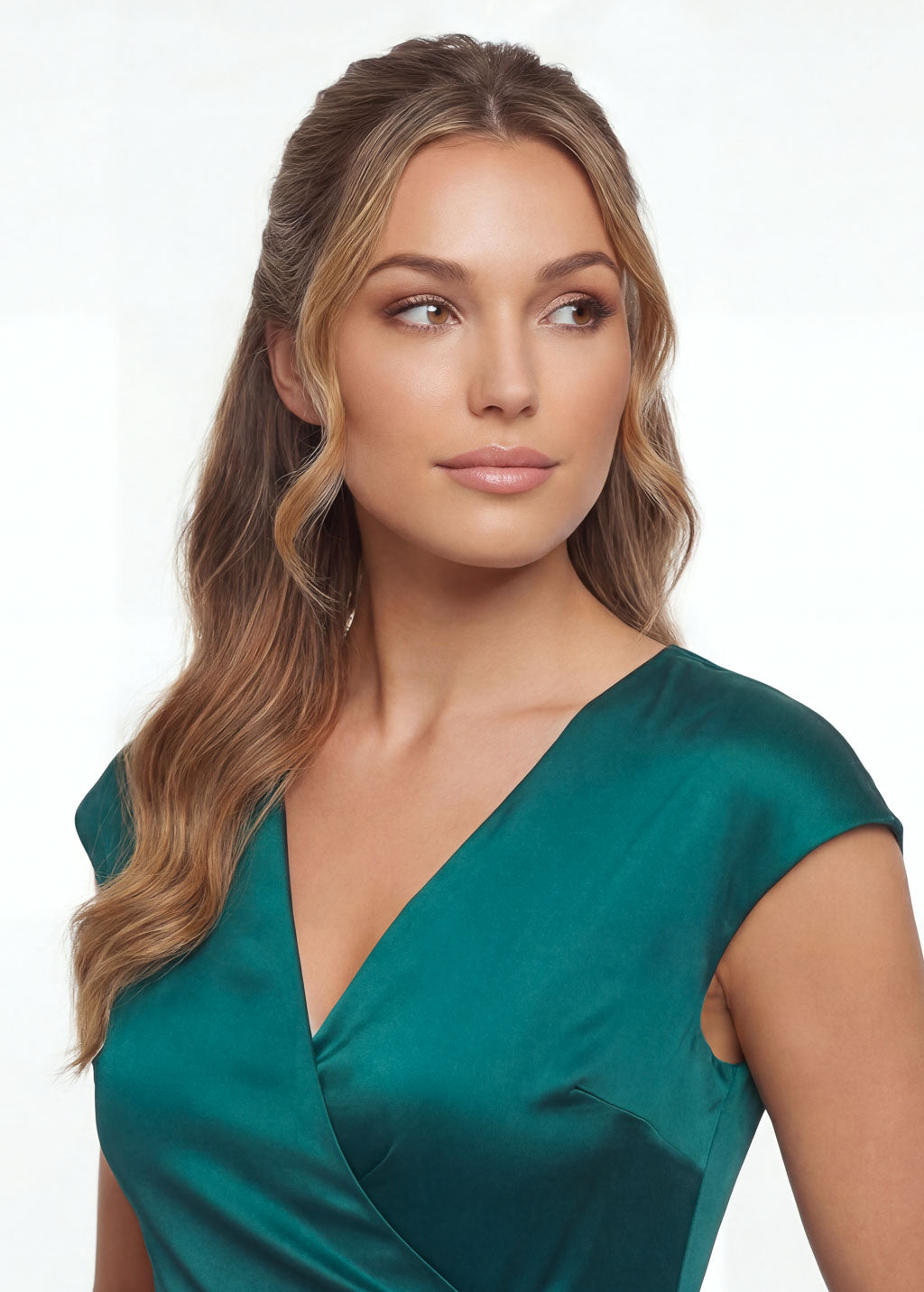 Шовкова сукня на затин в кольорі Teal